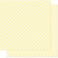 Lawn Fawn Stripes n Sprinkles Paper 12X12 - Yay Yellow LF2917