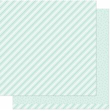 Lawn Fawn Stripes n Sprinkles Paper 12X12 - Terrific Teal LF2918