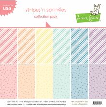 Lawn Fawn Collection Pack 12X12 - Stripes n Sprinkles LF2922