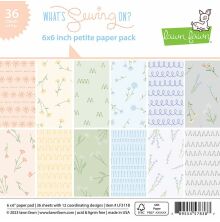 Lawn Fawn Petite Paper Pack 6X6 - Whats Sewing On? LF3118