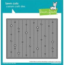 Lawn Fawn Dies - Dotted Moon and Stars Backdrop: Landscape LF3105
