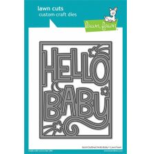 Lawn Fawn Dies - Giant Outlined Hello Baby LF3102