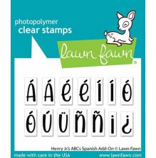 Lawn Fawn Clear Stamps 2X3 - Henry Jr.´s ABCs Spanish Add-On LF3083