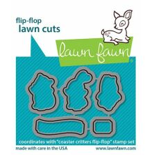 Lawn Fawn Dies - Coaster Critters Flip-Flop LF3076