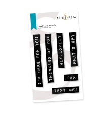 Altenew Clear Stamps 3X4 - Label Love Add-On