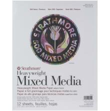 Strathmore 500 Series Heavyweight Mixed Media Pad 11X14 12 Sheets