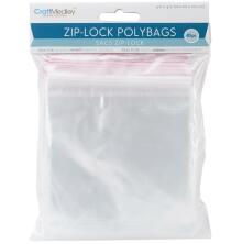 Multicraft Imports Zip-Lock Polybags 4X4 40/Pkg