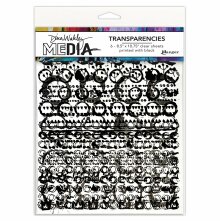 Dina Wakley Media Transparencies 8.5X10.75 - Pattern Play Set 2