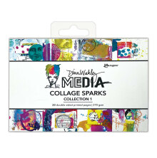 Dina Wakley Media Mixed Media Collage Sparks - Collection 1