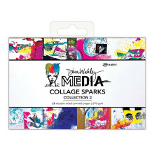 Dina Wakley Media Mixed Media Collage Sparks - Collection 2