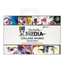 Dina Wakley Media Mixed Media Collage Sparks - Collection 3