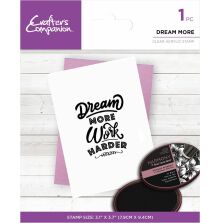 Crafters Companion Mindfulness Quotes Clear Acrylic Stamp - Dream More