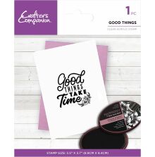 Crafters Companion Mindfulness Quotes Clear Acrylic Stamp - Good Things