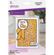 Crafters Companion Gemini 5x7 Embossing Folder - Leopard Print