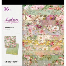 Crafters Companion 12X12 Paper Pad - Floribunda