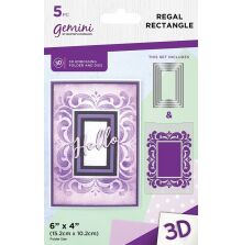 Gemini Frames 3D Embossing Folder and Nesting Dies - Regal Rectangle