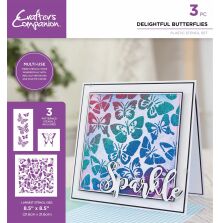 Crafters Companion Stencil Set - Delightful Butterflies