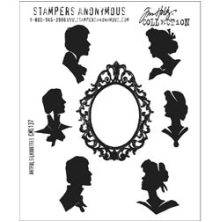 Tim Holtz Cling Stamps 7X8.5 - Artful Silhouettes CMS137