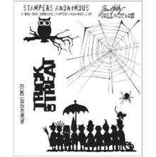 Tim Holtz Cling Stamps 7X8.5 - Halloween Cutouts CMS139