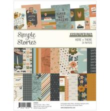 Simple Stories Double-Sided Paper Pad 6X8 - Here + There