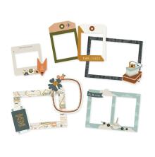 Simple Stories Layered Frames 6/Pkg - Here + There