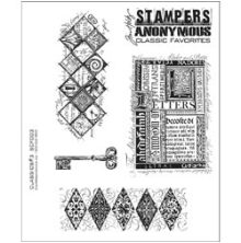 Tim Holtz Cling Stamps 7X8.5 - Classics #3 SCF003