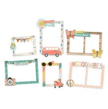 Simple Stories Layered Frames 6/Pkg - Boho Sunshine