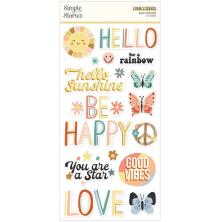 Simple Stories Foam Stickers 34/Pkg - Boho Sunshine