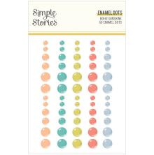 Simple Stories Enamel Dots 60/Pkg - Boho Sunshine