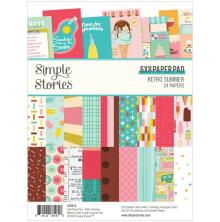 Simple Stories Double-Sided Paper Pad 6X8 - Retro Summer