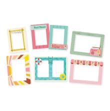 Simple Stories Layered Frames 6/Pkg - Retro Summer