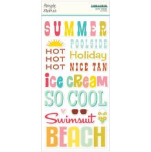 Simple Stories Foam Stickers 30/Pkg - Retro Summer