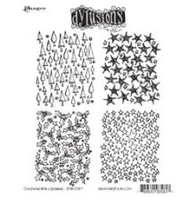 Dylusions Cling Stamps 8.5X7 - Christmas Background