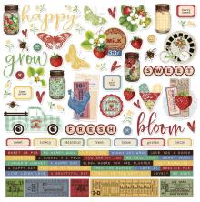 Simple Stories Sticker Sheet 12X12 - SV Berry Fields