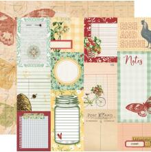 Simple Stories SV Berry Fields Cardstock 12X12 - Journal Elements