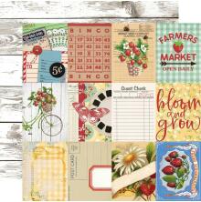 Simple Stories SV Berry Fields Cardstock 12X12 - 3X4 Elements
