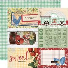 Simple Stories SV Berry Fields Cardstock 12X12 - 4X6 Elements