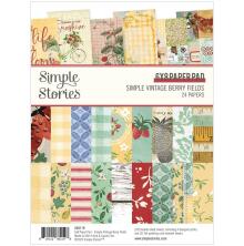 Simple Stories Double-Sided Paper Pad 6X8 - SV Berry Fields