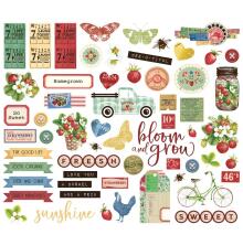 Simple Stories Bits &amp; Pieces Die-Cuts 59/Pkg - SV Berry Fields