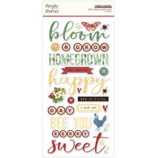 Simple Stories Foam Stickers 48/Pkg - SV Berry Fields