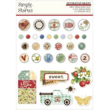 Simple Stories Self-Adhesive Brads - SV Berry Fields