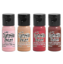 Tim Holtz Distress Paint Flip Top Kit 29ml 4/Pkg - Set 1