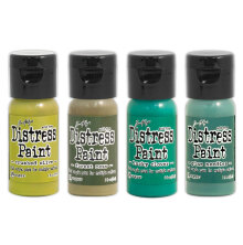 Tim Holtz Distress Paint Flip Top Kit 29ml 4/Pkg - Set 3