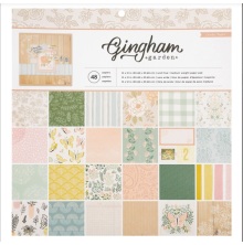 Crate Paper Single-Sided Paper Pad 12X12 - Gingham Garden