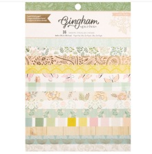 Crate Paper Single-Sided Paper Pad 6X8 - Gingham Garden