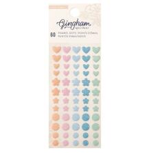 Crate Paper Enamel Dots 60/Pkg - Gingham Garden