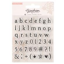 Crate Paper Alpha Clear Stamps 48/Pkg - Gingham Garden