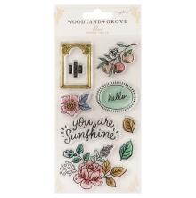 Maggie Holmes Clear Stamps 10/Pkg - Woodland Grove