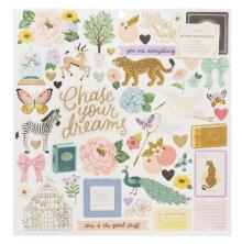 Maggie Holmes Chipboard Stickers 12X12 - Woodland Grove