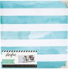 Heidi Swapp Storyline2 D-Ring Album 8.5X11 - Watercolor Stripe